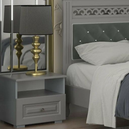 Тумба прикроватная «Олимп», антрацит